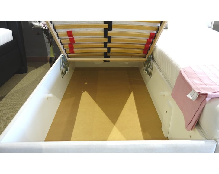 Čalouněná postel s úložným prostorem Sara vario, čelní výklop Čalouněná postel s úložným prostorem Sara vario, čelní výklop