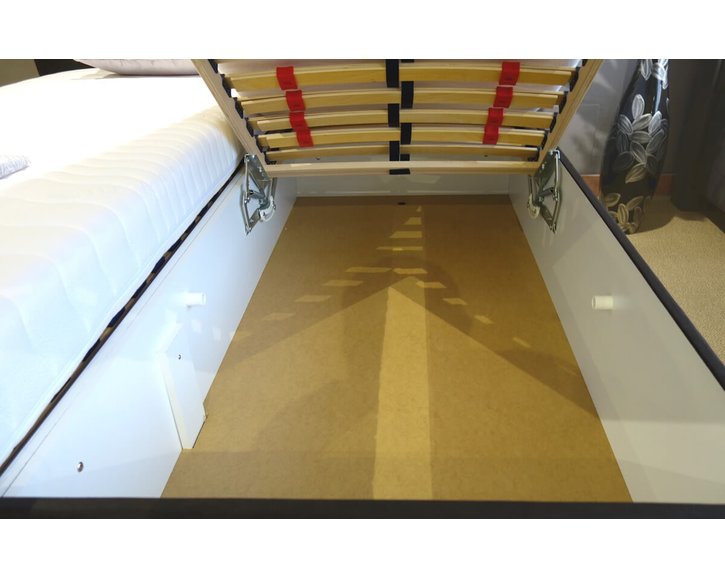 Čalouněná postel s úložným prostorem Sara vario, čelní výklop Čalouněná postel s úložným prostorem Sara vario, čelní výklop