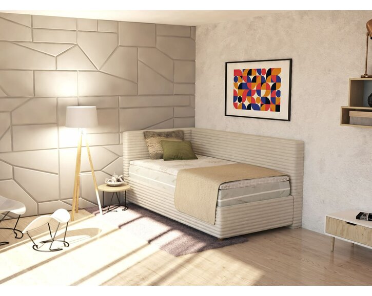 Design - čalouněná postel s úložným prostorem Sono