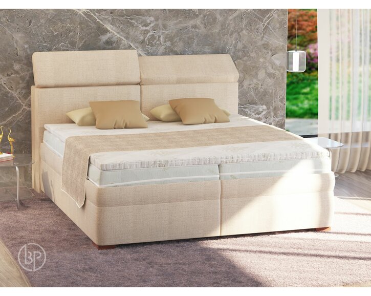 Americká postel boxspring YOGA, s úložným prostorem Americká postel boxspring YOGA, s úložným prostorem