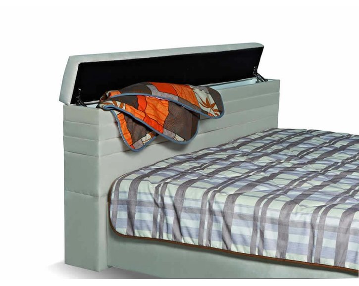 Čalouněná postel s úložným prostorem GROTA