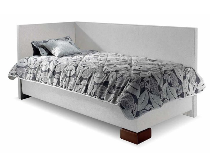 Čalouněná postel s úložným prostorem Quatro, s čely