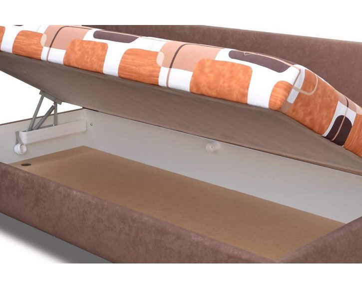 Čalouněná postel s úložným prostorem Elite, 110x200cm