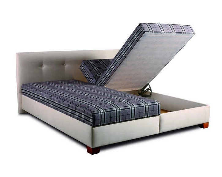 Čalouněná postel s úložným prostorem MAXRELAX
