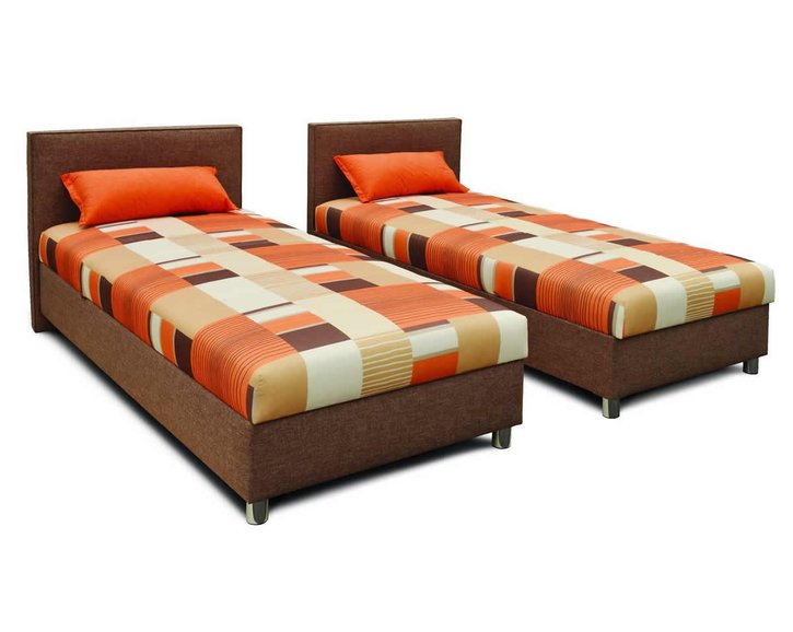 Čalouněná postel s úložným prostorem DUO