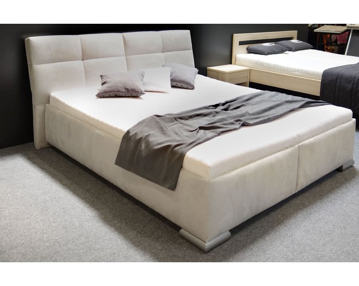 Čalouněná postel s úložným prostorem LUSSO