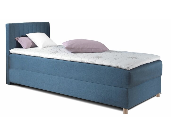 Postel boxspring s úložným prostorem NOVO s hlavovým čelem Postel boxspring s úložným prostorem NOVO s hlavovým čelem