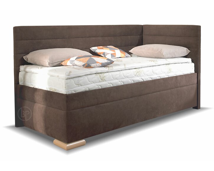 Rohová postel boxspring VENETO 100x200 pravá, s úložným prostorem Rohová postel boxspring VENETO 100x200 pravá, s úložným prostorem