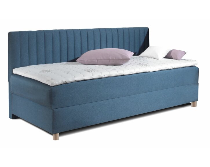 Postel boxspring s úložným prostorem NOVO - dlouhé čelo Postel boxspring s úložným prostorem NOVO - dlouhé čelo