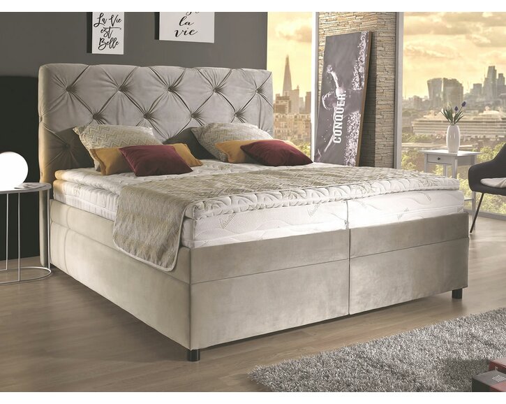 Americká postel boxspring PALLADIO 200x200cm, s úložným prostorem Americká postel boxspring PALLADIO 200x200cm, s úložným prostorem