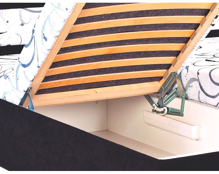 Zvýšená čalouněná postel s úložným prostorem Malvína Zvýšená čalouněná postel s úložným prostorem Malvína