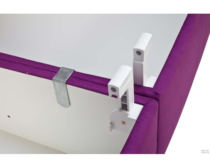 Zvýšená čalouněná postel s úložným prostorem Pamela