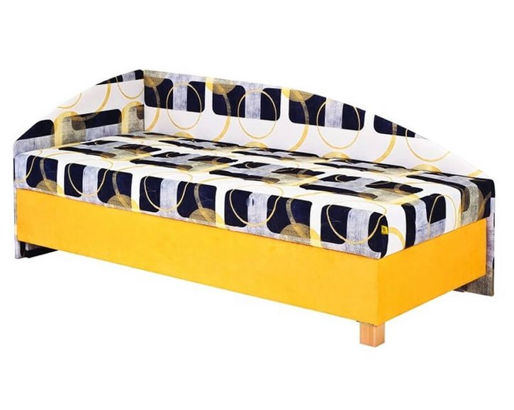 Čalouněná postel s čely a úložným prostorem Roman Čalouněná postel s čely a úložným prostorem Roman