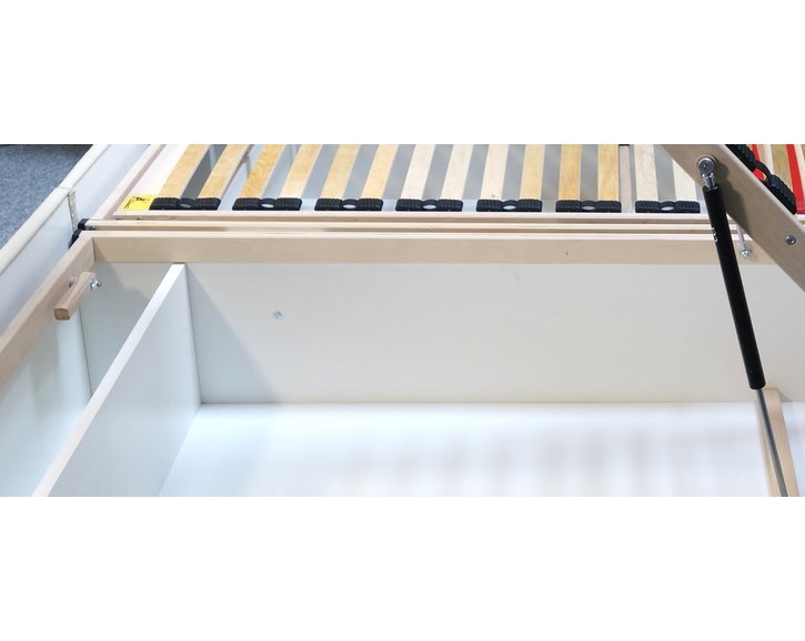 Zvýšená čalouněná postel s úložným prostorem Jolanda Zvýšená čalouněná postel s úložným prostorem Jolanda