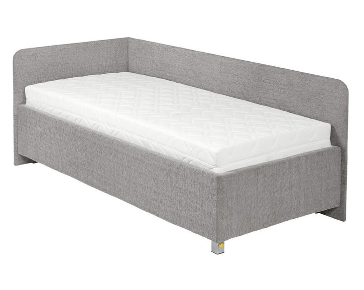 Zvýšená čalouněná postel s úložným prostorem Aleš