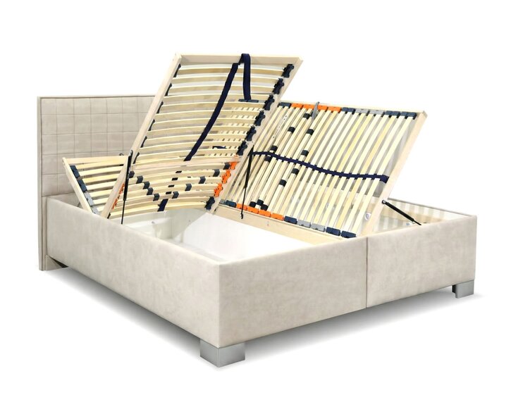 postel dvoulůžko s úložným prostorem BELARONA, rošty v ceně