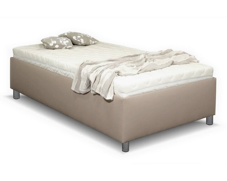 Zvýšená válenda s úložným prostorem Roneta, 120x200, hnědošedá