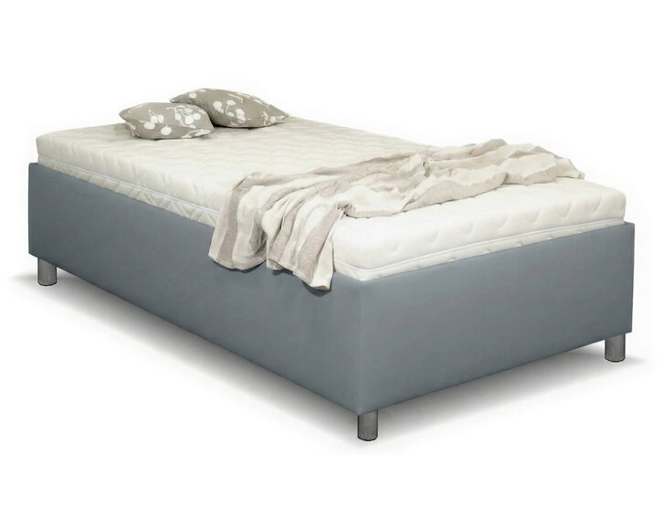 Zvýšená válenda s úložným prostorem Roneta, 120x200, šedá