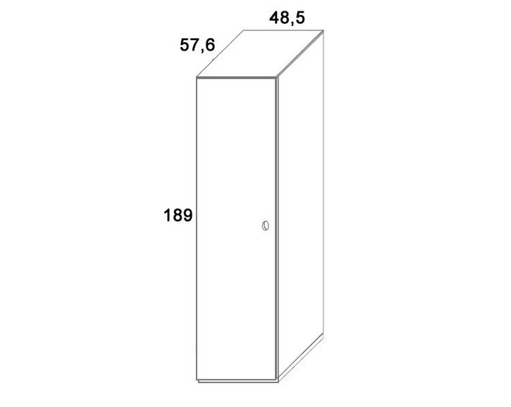 Skříň policová D507/BC-Domino, masiv buk Skříň policová D507/BC-Domino, masiv buk
