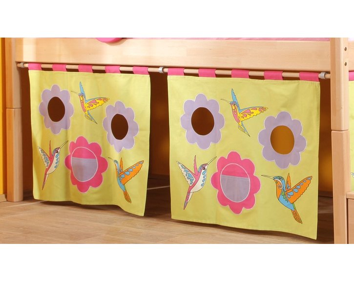 Textilní domeček Louka D259, čelní - ke zvýšeným postelím- Domino