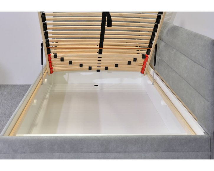 Čalouněná postel s úložným prostorem Niobe, 120x200 cm