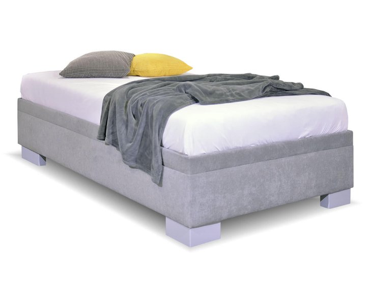 Čalouněná postel s úložným prostorem Litera, 120x200 cm