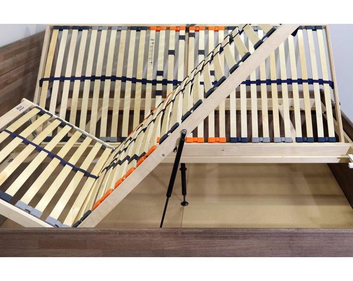 Dřevěná postel s úložným prostorem ARION 2, masiv buk