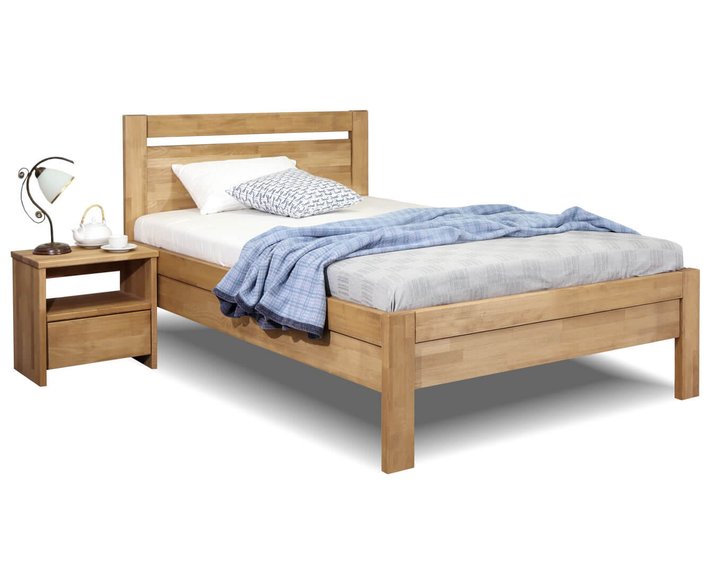 Zvýšená postel z masivu Klementin, 140x200, masiv buk Zvýšená postel z masivu Klementin, 140x200, masiv buk