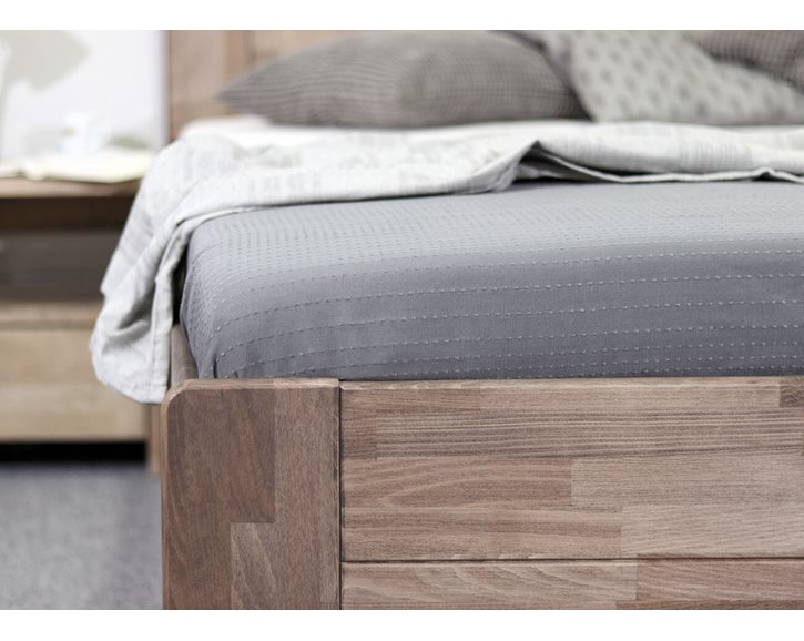 Postel s úložným prostorem ARION 2, 120x200, masiv buk