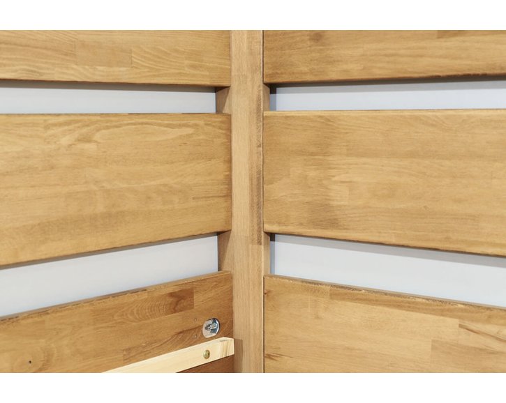 Zvýšená postel z masivu Academia, 140x200, masiv buk, Levá