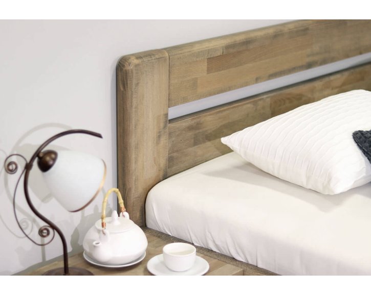 Zvýšená postel z masivu Primátor, 80x200, 90x200,  masiv buk