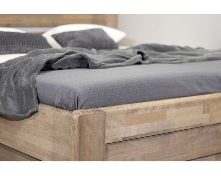 Zvýšená postel z masivu Primátor, 80x200, 90x200,  masiv buk