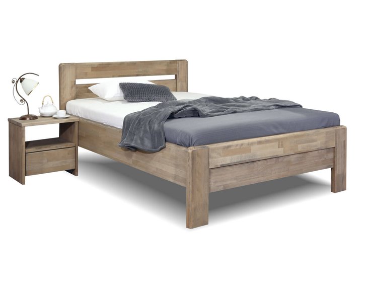 Zvýšená postel z masivu Primátor, masiv buk, 140x200 Zvýšená postel z masivu Primátor, masiv buk, 140x200