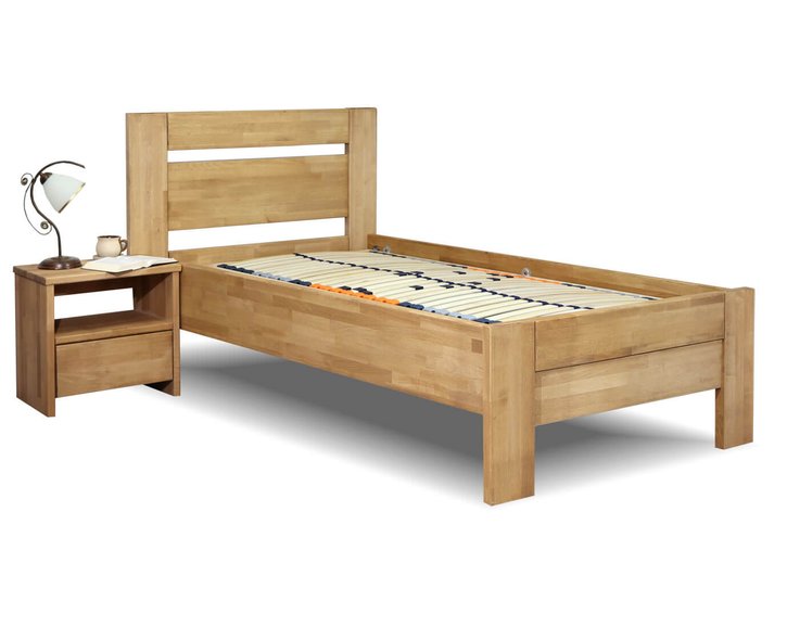 Zvýšená postel z masivu Orfeus, 80x200, 90x200, masiv buk