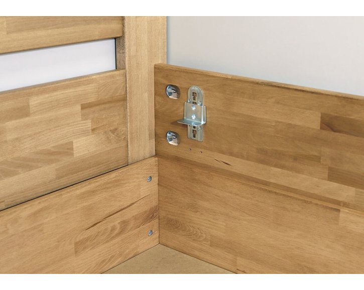 Postel s úložným prostorem Orfeus, masiv buk, 140x200