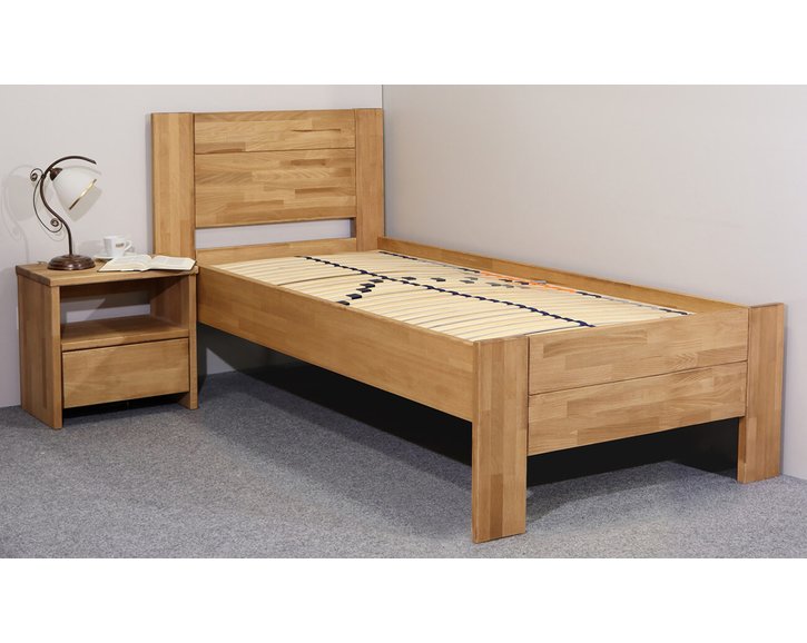 Zvýšená postel z masivu Trinity 2, 80x200, 90x200, masiv buk