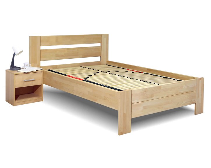 Postel z masivu Trinity, 140x200, masiv buk