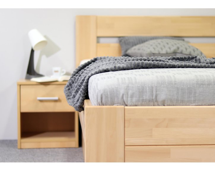 Postel z masivu Trinity, 140x200, masiv buk