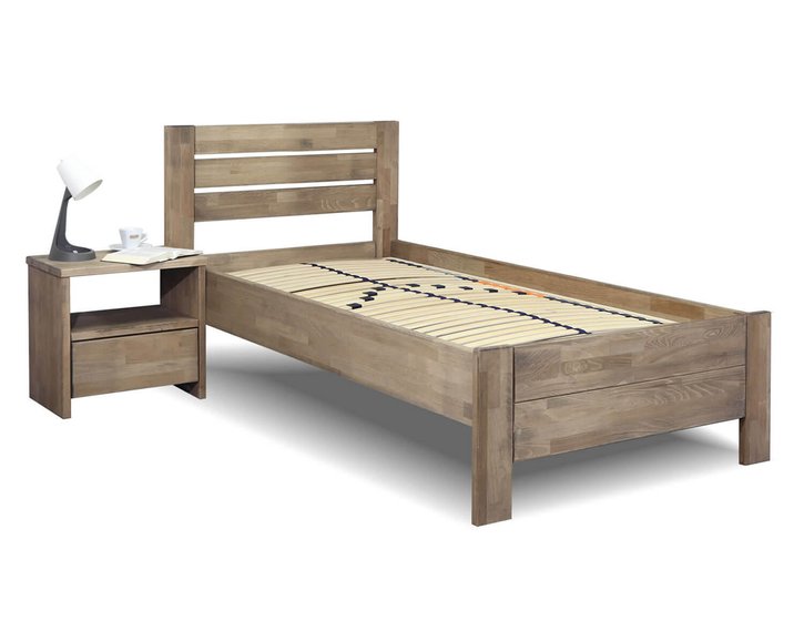 Postel z masivu Mistral, 120x200, masiv buk