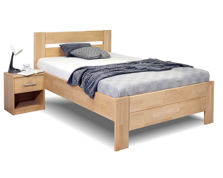 Zvýšená postel z masivu Trinity, masiv buk, 120x220 Zvýšená postel z masivu Trinity, masiv buk, 120x220