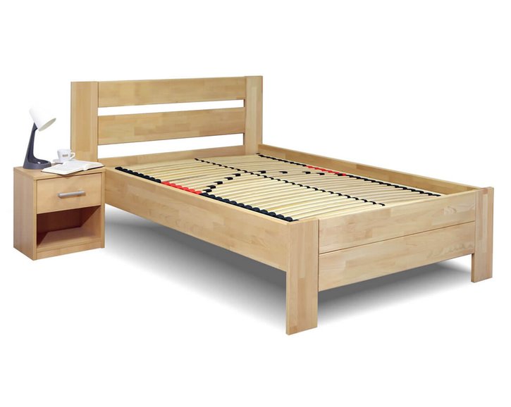 Postel z masivu Trinity, 120x200, masiv buk