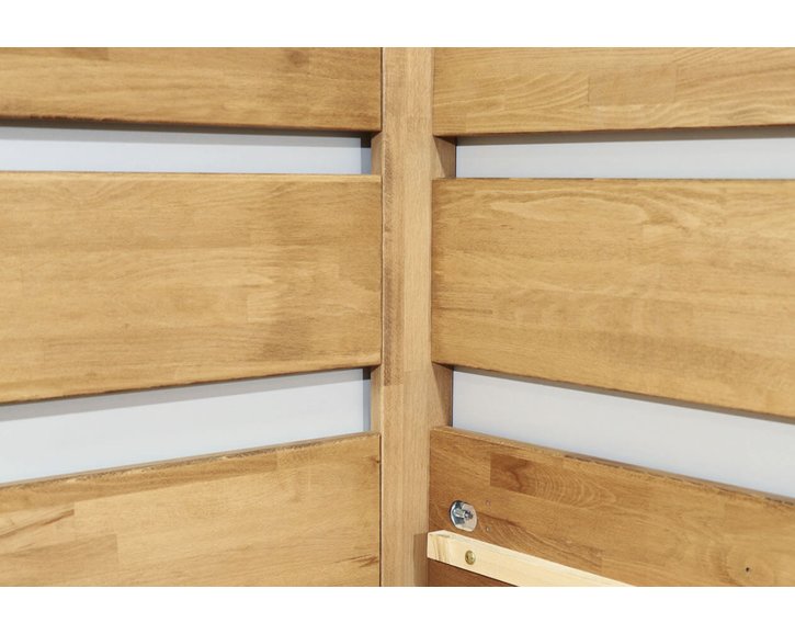 Postel z masivu Academia, 120x200, masiv buk, Pravá