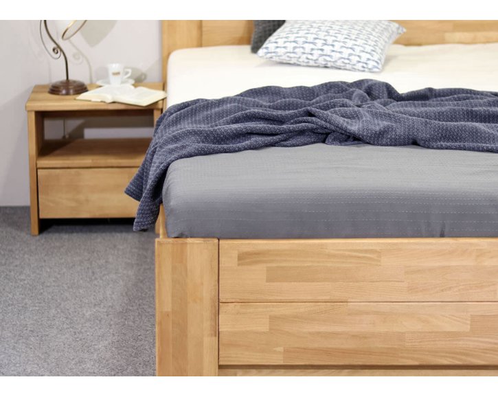 Postel z masivu Trinity 2, 120x200, masiv buk