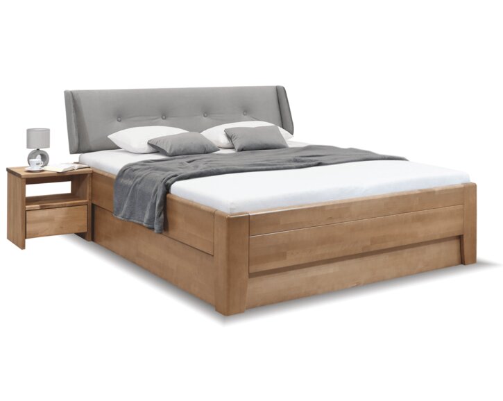 Postel s úložným prostorem a rošty Casanova 2, masiv buk, 180x200 Postel s úložným prostorem a rošty Casanova 2, masiv buk, 180x200