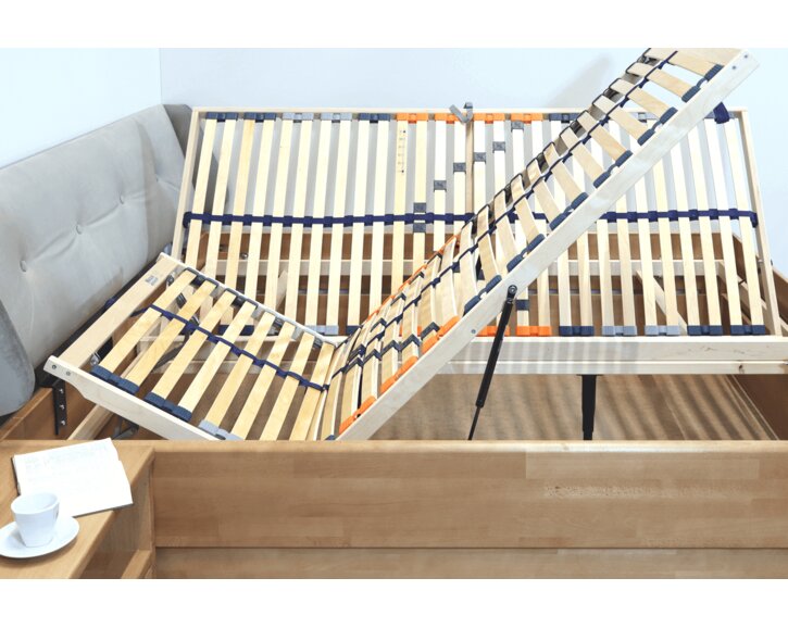 Detail roštů - postel Casanova 2