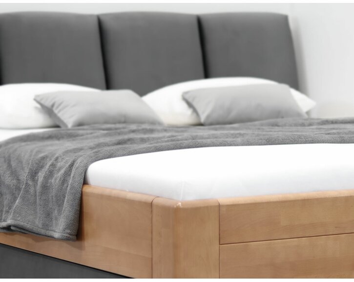 Zaoblení - dvoulůžko z masivu Casanova 3, masiv buk