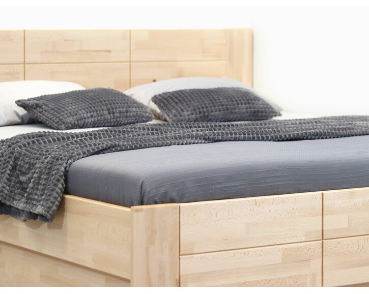 Zaoblení - dvoulůžko z masivu Energy, masiv buk