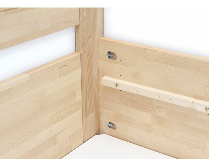 Zaoblení - dvoulůžko z masivu Energy Box, masiv buk Zaoblení - dvoulůžko z masivu Energy Box, masiv buk