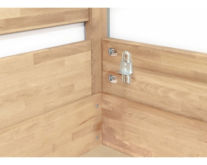 Detail spoje - postel s úložným prostorem Esprit