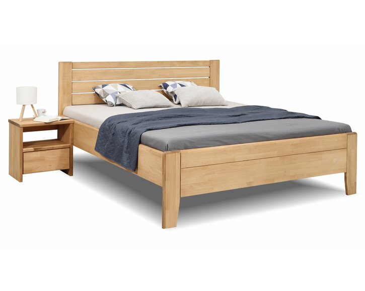 Postel dvoulůžko z masivu Esprit 200x200, masiv buk Postel dvoulůžko z masivu Esprit 200x200, masiv buk